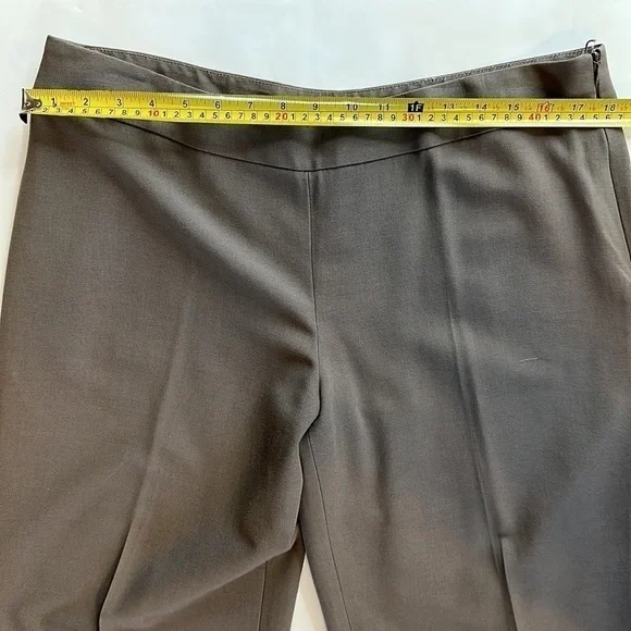 Giorgio Armani Tan Side Zip Flat Front Pants Trousers Size 48 = US 12 - Picture 7 of 11